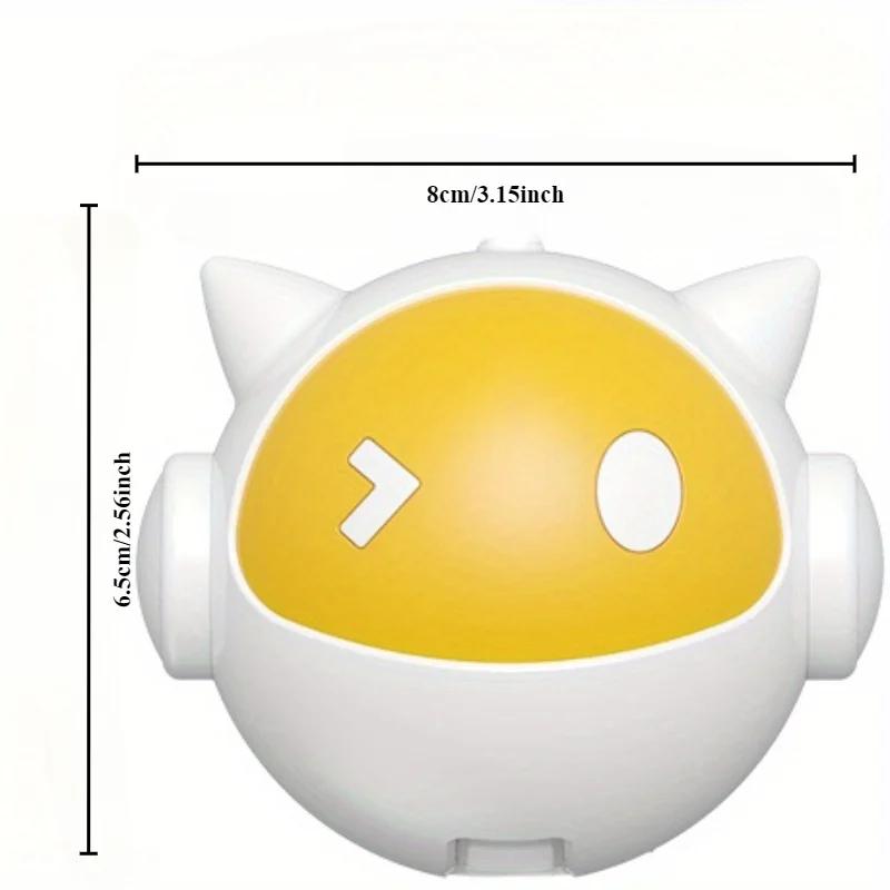 

Интерактивная игрушка-дразнилка для кошек, автоматический поднимающийся и опускающийся без помощи рук мяч с зажимом, стимулирует охотничьи инстинкты жёлтый