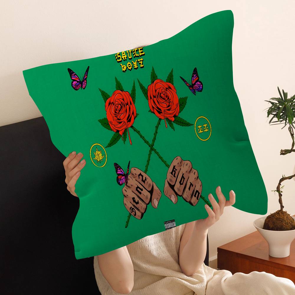 Rapper A-Anuel AA Cushion Cover Polyester Sofa Cushions Decorative Throw Pillows Home Decoration Pillowcover