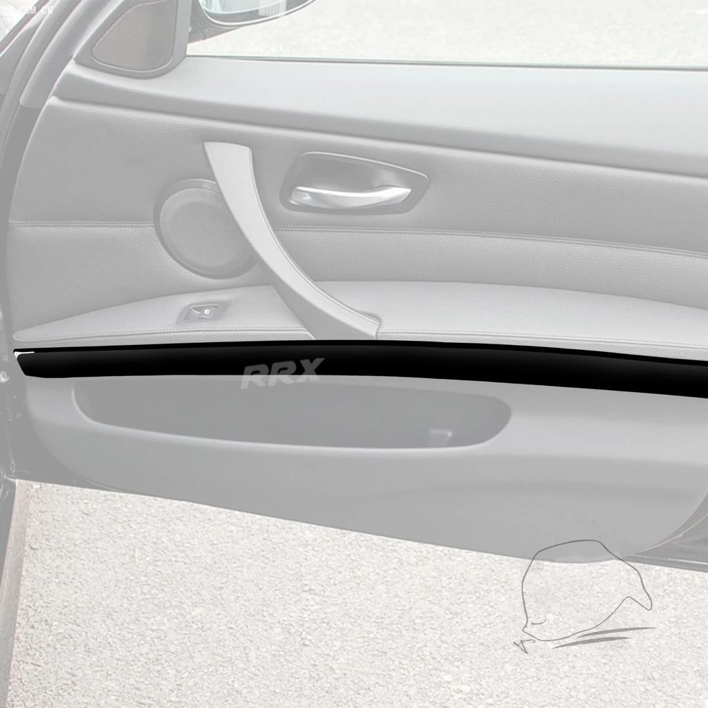 For BMW 3 Series E90 2006-2008 Piano Black Door Inner Handle Panel Decorative Strips Car Interior Decoration Accessories