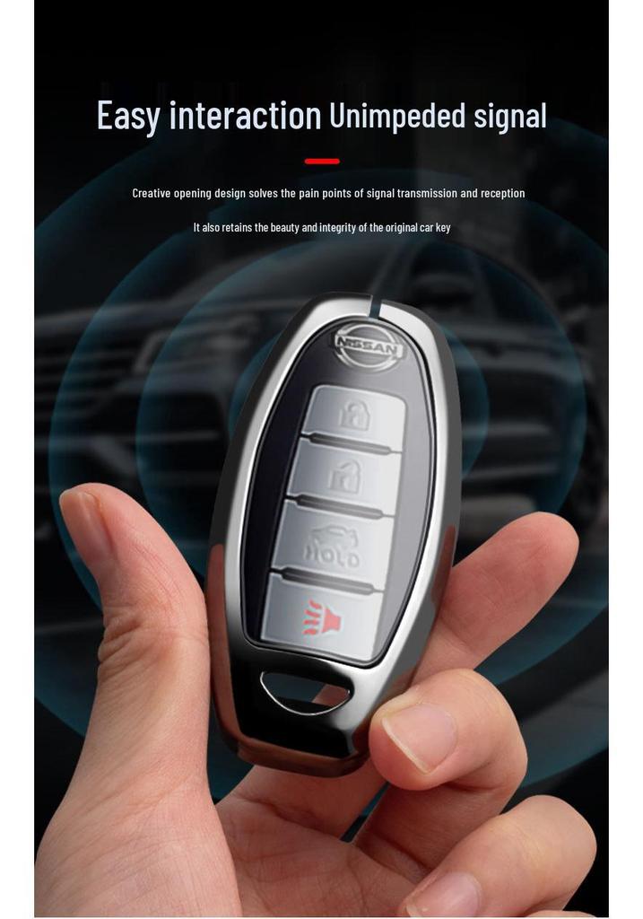 Nissan Key Case for 2021 Sylphy, Qashqai, Teana, Bluebird & Patrol - High-End Design