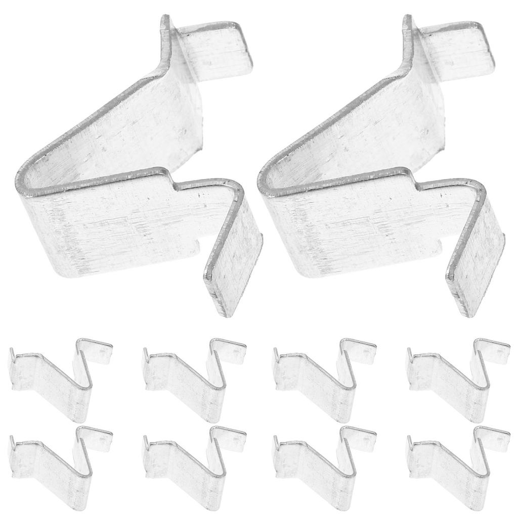 10Pcs Archive Shelf Clips 8Mm Metal Iron Partition Board Adjustable U Bracket for Cabinet Shelves Shelf Clips