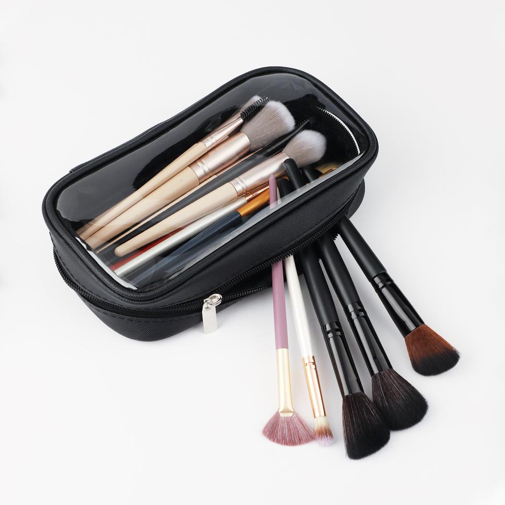 Single Black Translucent Waterproof Bag Cosmetic Bag Storage Bag Multi-functional High-end Waterproof Portable Bag