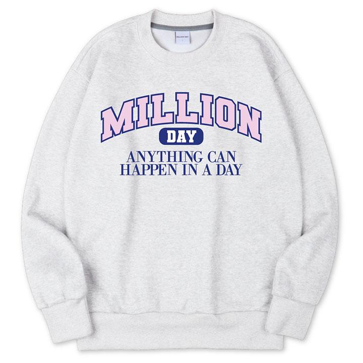 MILLION DAY Million Campus Sweatshirt