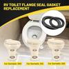 Oyviny RV Toilet Seal Kit RV Toilet Seal Part Fits For Dometics 300 310 320 Series Toilets, Replace 385311652 385311658 RV Toilet Flush Ball Seal