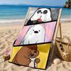 Nightly Friends Bears Adventure Beach Towel, Microfiber Beach Towel, Perfect For Pool, Beach, Travel, Home Decor Beach Party Fan Gifts