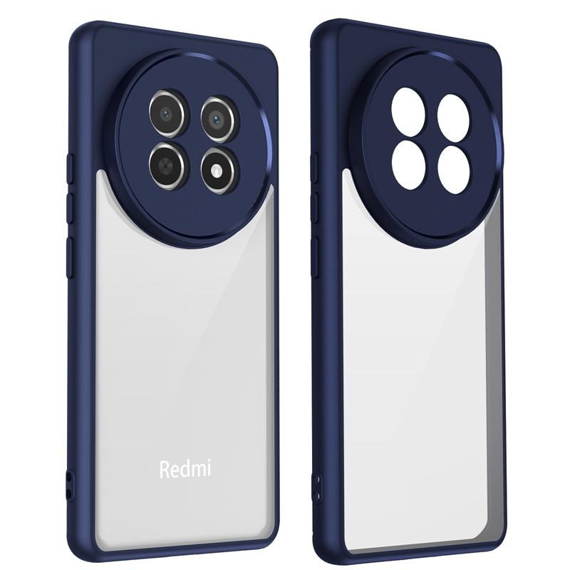 

Realme 13 Pro 5G RMX3990 Case Plating Bumper Shockproof Clear Back Cover Hard Matte Phone Case for Realme 13 Pro 5G RMX3990 Pc + tpu&Realme 13 Pro синий