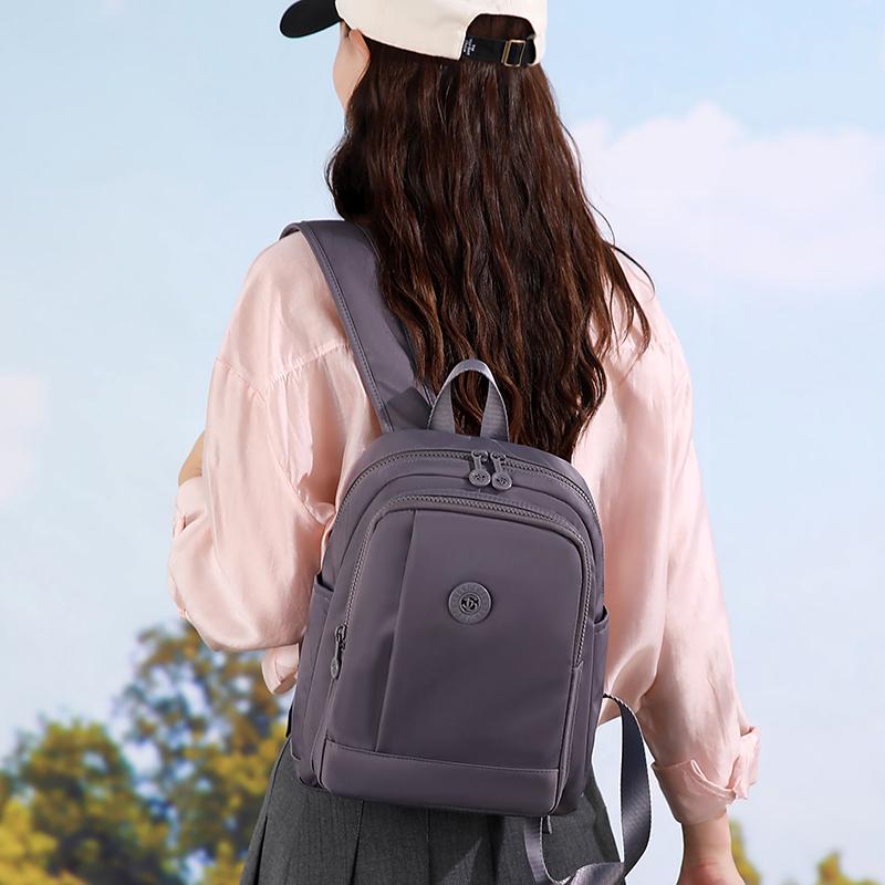 Women's Backpack Large Capacity Backpack Nylon Lightweight Schoolbag
