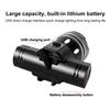 Bicycle Headlight Aluminum Alloy Waterproof Zoom USB Rechargeable Modes Adjustable MTB Road Mountain Bike Night Riding LED Front Lamp