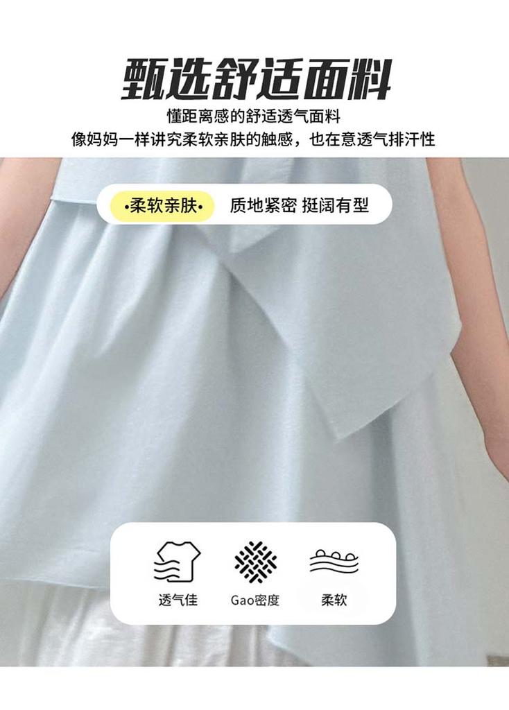 Girls' summer vest dress 2026 new style girls' sleeveless cotton beach dress children's lace princess dress