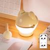 Wooden Fish Night Light Stress Relief Tap Lamp Cute Glow Bedside Lamp USB Charging Sleep Companion Interactive Toy