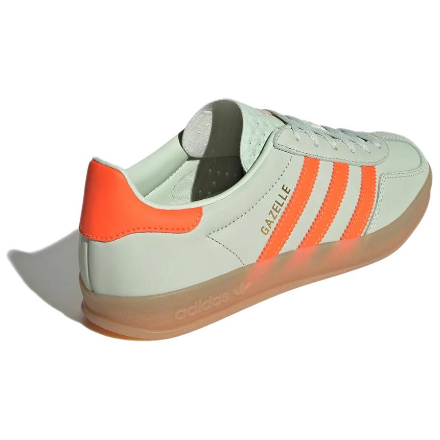 Adidas Damskie sneakersy Gazelle Indoor 'Linen Green Solar Orange' IF6982