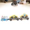 Wooden Train Set Child Friendly Safe Portable Colorful Wood Toy Train Set for Major Brand Boys Girls