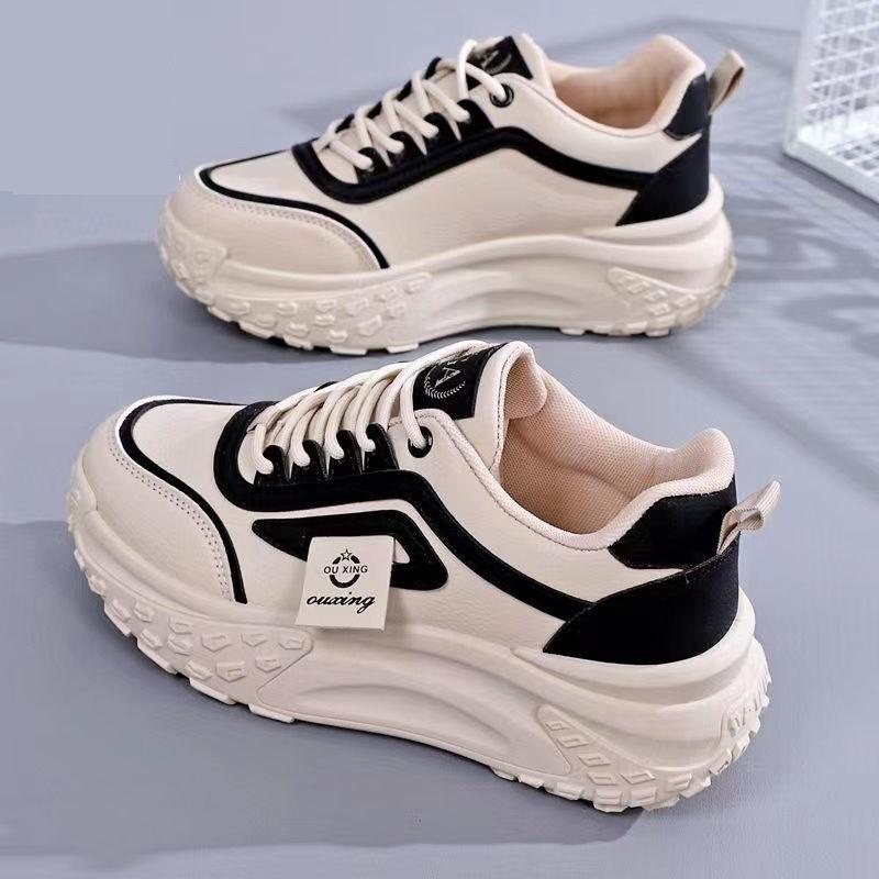 Daddy Schuhe Damen ins trendig 2025 Frühling neu dicksohlige vielseitige weichsohlige lässige rutschfeste leichte Lauf-Sportschuhe für Damen