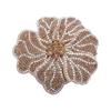 DIY Craft Rhinestone Flower Patches Sparkling Rose Brooch Fabrics Sew-On Applique  Sewing Supplies