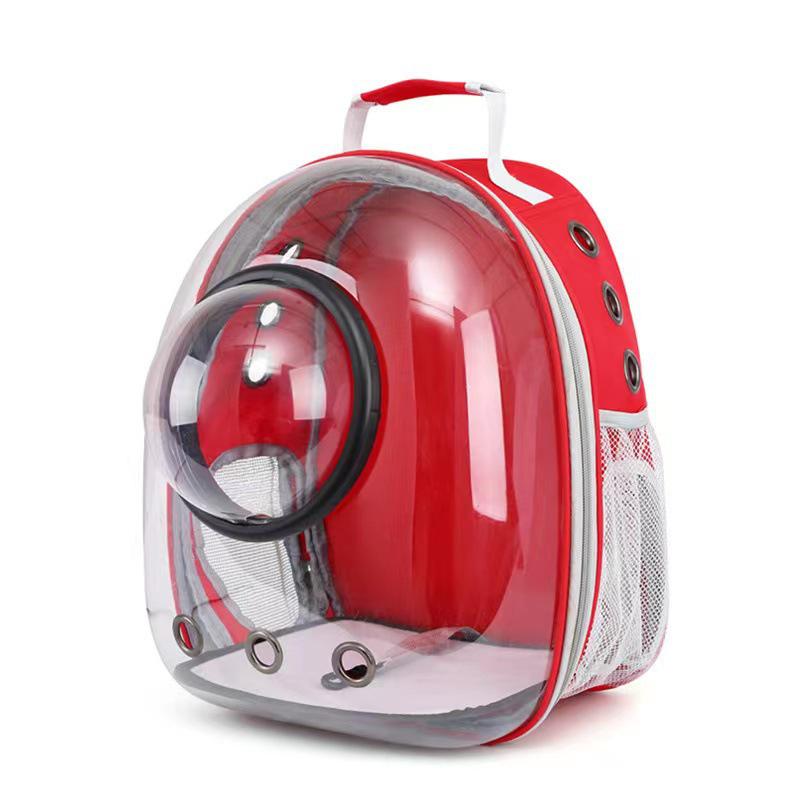Portable Transparent Cat Backpack: Breathable, Spacious Double-Shoulder Pet Carrier