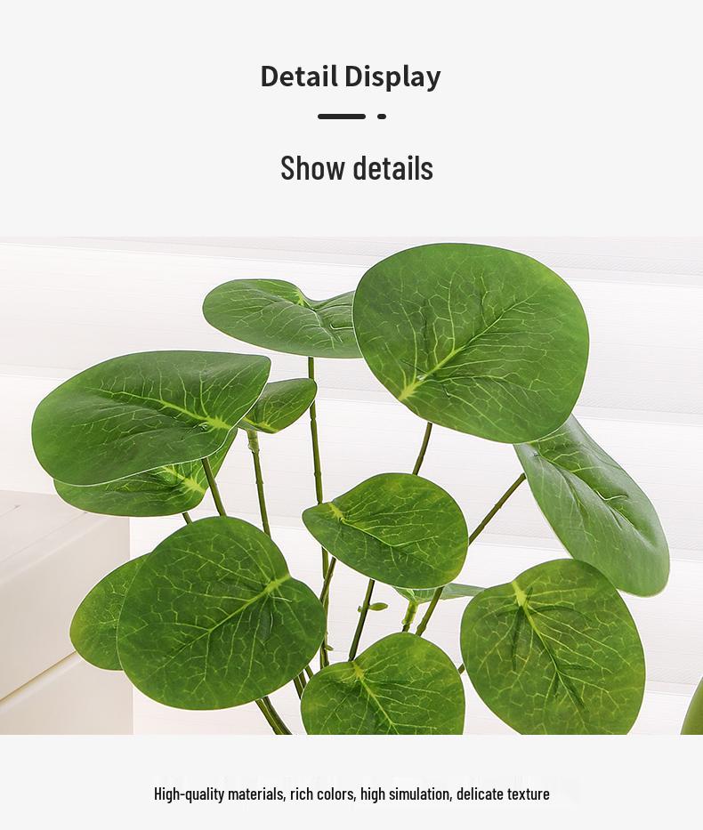 Nordic Bionic Green Faux Bonsai Plants - Indoor Tabletop Decor for Office & Living Room