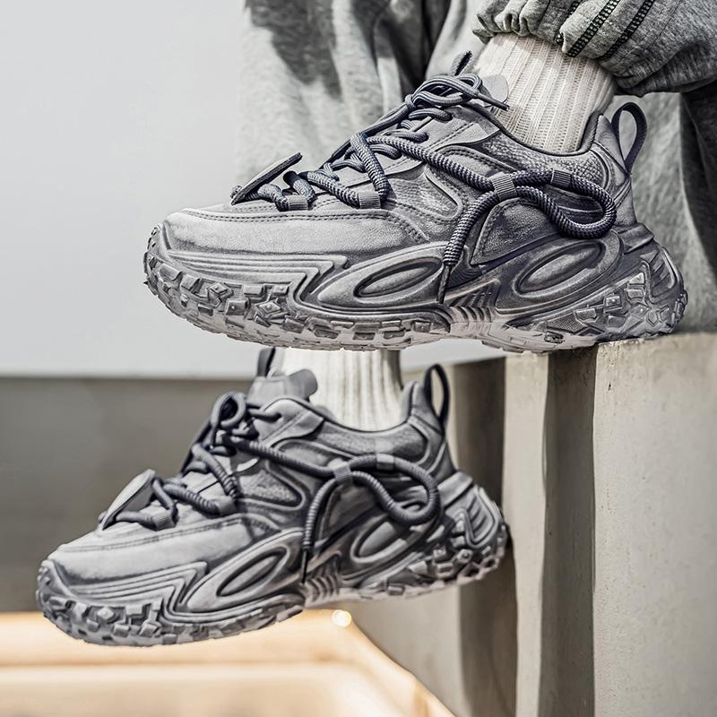 Nowa Moda Męskie Cztery Pory Roku Wygodne Buty na Grubej Podeszwie Studenci Chłopcy Modne Miękka Podeszwa Oddychające Casualowe Sneakersy do Biegania