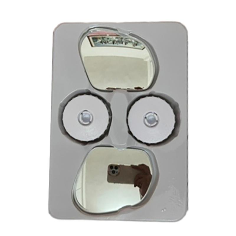 Car Blind Spot Round Mirror Car Rearview Mirror Car Accessories Wide-Angle Circle Convex Mirror Sucker Type Rearview Mirror