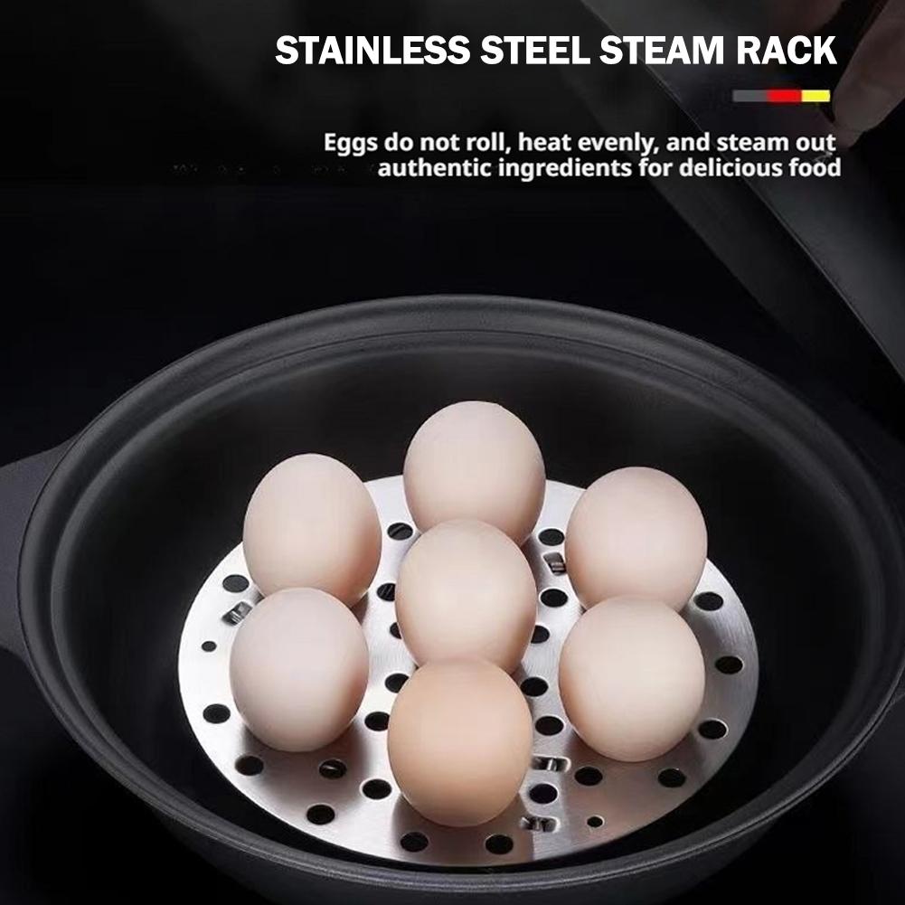 Multifunctional Steel Steaming Egg Rack Dumpling Steamer Accessory Steaming Cooking For Kitchen I5S3