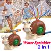 Мультяшний Равлик Водний Розпилювач Літо Сад Газони Водні Іграшки Розпилювачі Водні Іграшки для Хлопчиків Дівчаток Літо Подвір'я Газон Вечірка біля Басейну Веселощі