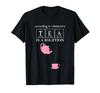 Pink Teapot and Cup TEA Chemistry Solution T-shirt