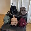 Vintage Nubuck Leather Shoulder Bag Anti theft Backpack Fashion Tassel Handbags Casual Travel Ladies Bagpack Mochilas School Bag