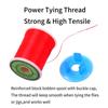100m/spool 140D GSP Thread Strong Polyethylene Line Saltwater Fishing Bass Pike Flies Jigs Lure Tying Material 6 Colors