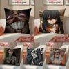 Ggachiakuta Cartoon Film Pillow Case DoubleSided Plush Sofa Cushion Covers Organic Breathable Invisible Zipper
