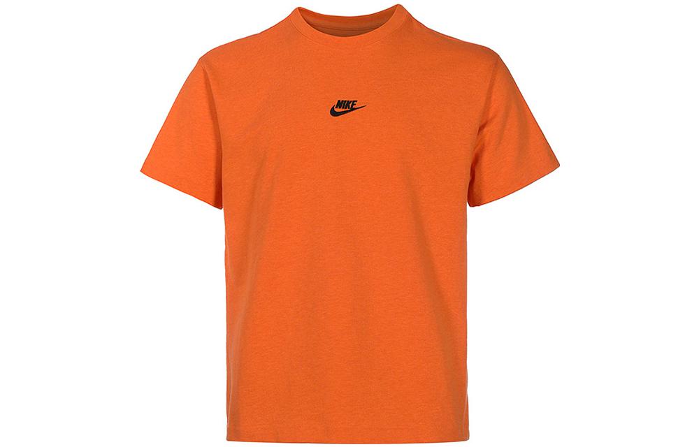 

Nike T Shirts Men s Orange Crew Neck Moderate Straight Fit DN5241-886 L