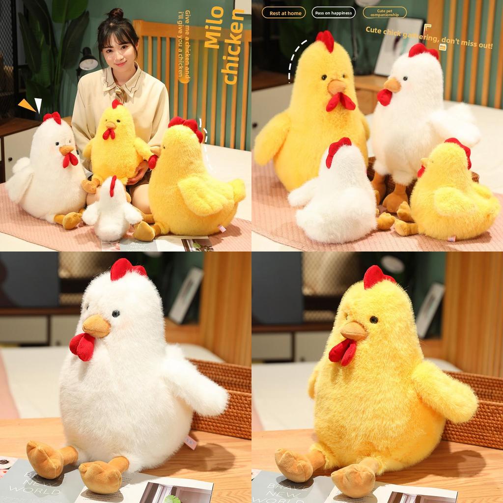 Plush Animal Chicken Toy Stuffed Animal Doll For Children Decoration Gift