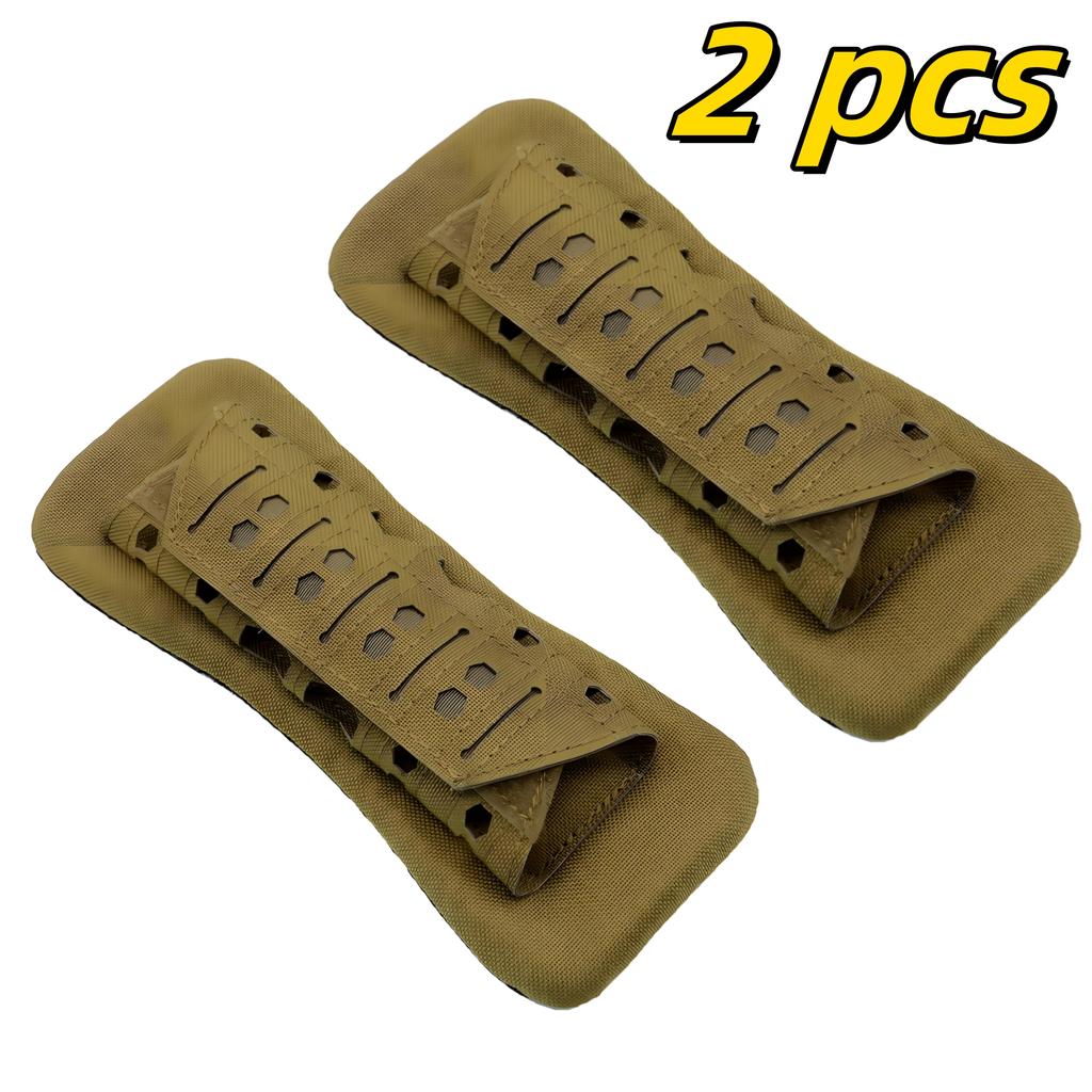 Laser Cutting Vest Shoulder Strap Pads Outdoor Backpack Breathable Mesh Cushion Shoulder Pad For Hunting Vest