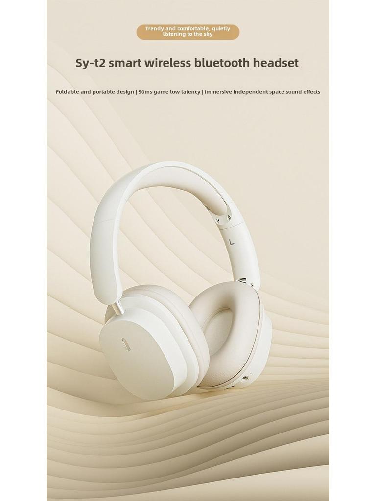 SY-T2 Noise-Cancelling Wireless Bluetooth Gaming Headset - Stylish, Portable, HIFI Sound