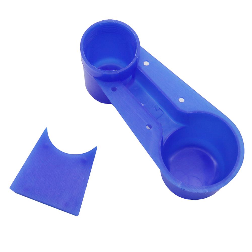 Products Bird Equipment Bird Cage Accessories Blue Drinking Cup Bird Feeding Trough Water Bowl 1pc