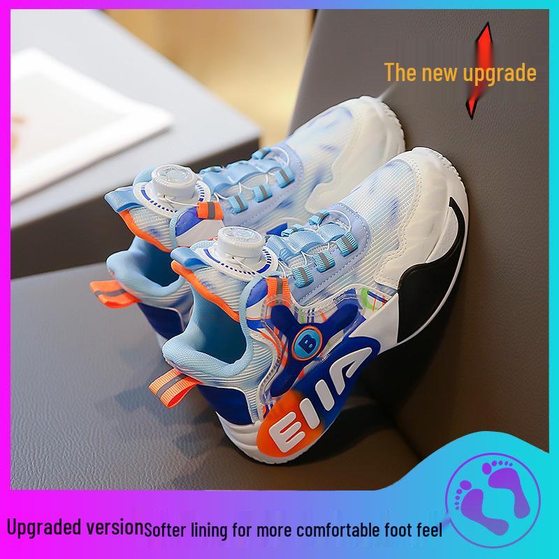 „Priedušná chlapčenská a dievčenská športová sieťovaná obuv na jar/jes 2025 s rotujúcim dizajnom Dunk.“