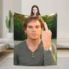 Dexter TV Show Movie Poster Blanket Flannel Spring Autumn Morgan Lightweight Thin Throw Blankets for Sofa Car Bedding Throws