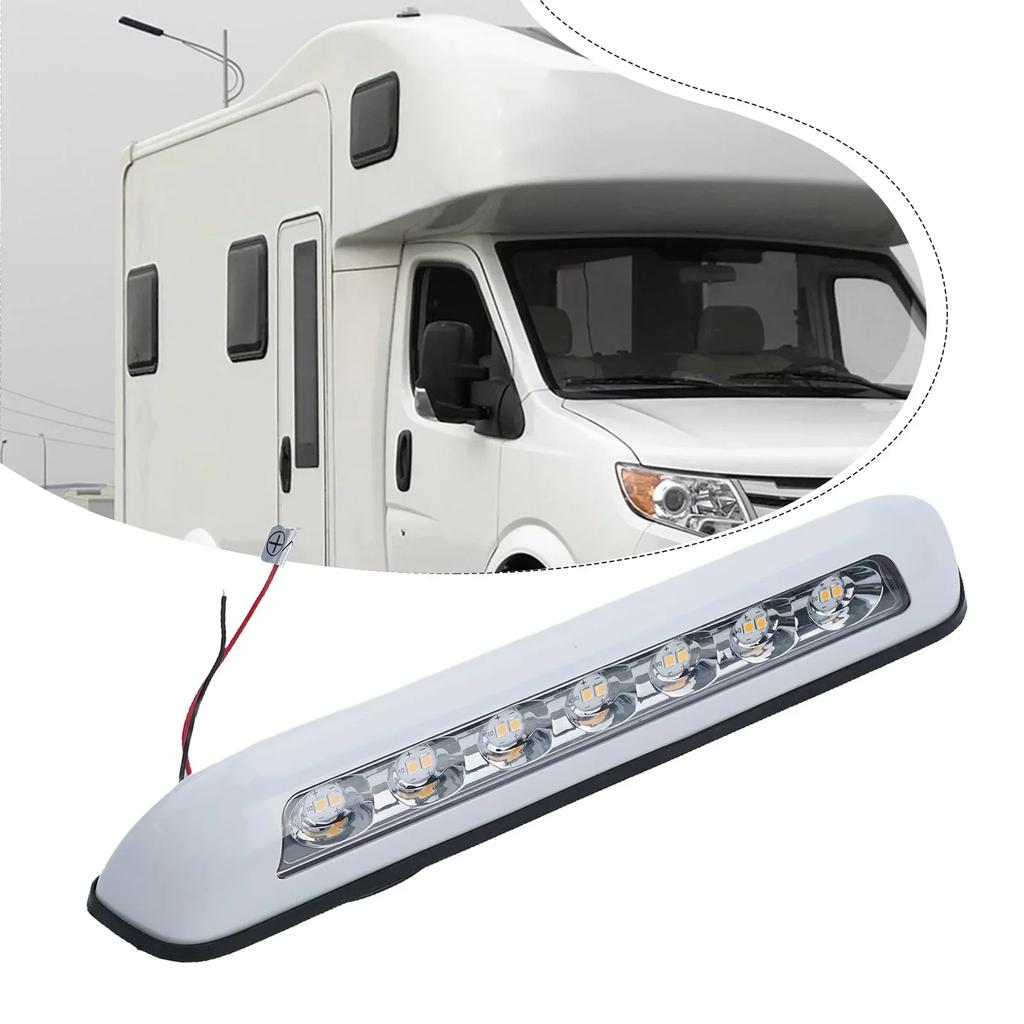 Brandneue RV-Beleuchtung 12 V 268 * 39 MM 8 W ABS Markisen-Veranda-Licht Außen-LED-Lampenperlen RV LED RV LED-Licht Weiß