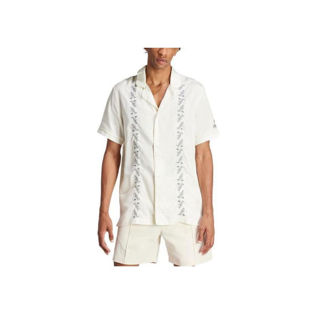 Adidas Originals Comfortable Casual Sports Shirt Men Tops Beige IS0194