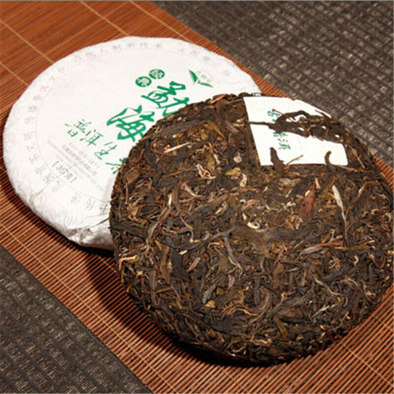 357g China Yunnan Puerh Tea Cake Raw Puer Menghai Sheng Tea Organic Green Food