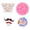 Bowtie Mustache Silicone Molds Nonstick Fondant Cake Molds Cake Decorating Tool for Truffles Cheesecakes Easy To Clean