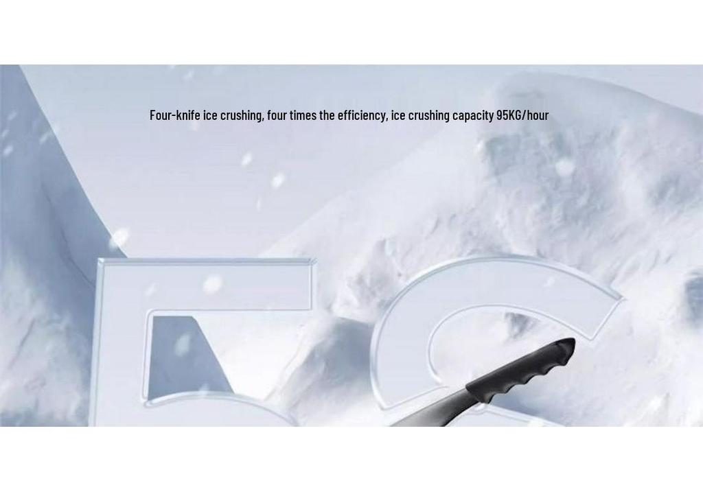 Compact Ice Crusher for Shaved Ice and Smoothies – Ideal for Street Vendors, Home Use, Milk Tea Shops, and Snow Ice Treats
