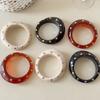 Vintage Geometric Chunky Punk Jewelry Fashion Retro Bangle Irregular Rivet Resin Bracelet Women