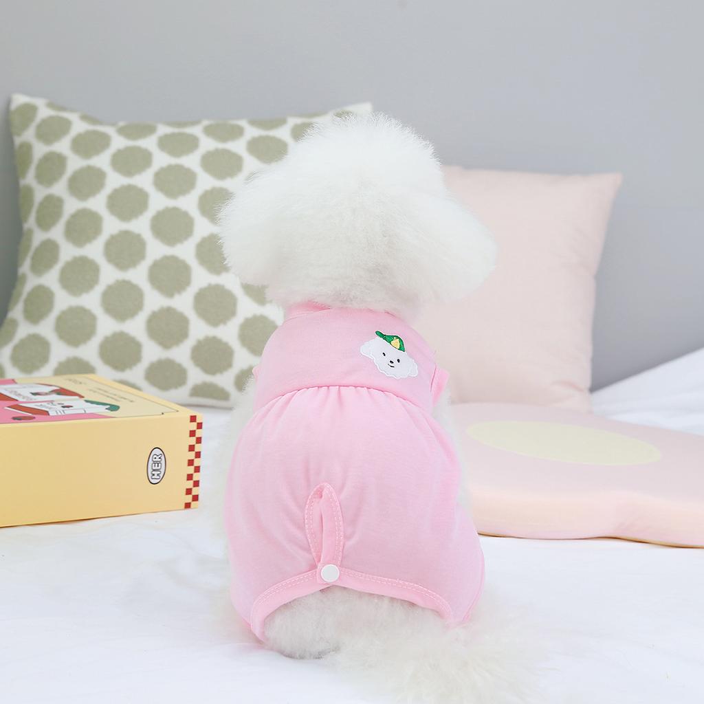2023 Spring and Summer Four-legged Home Clothes Pet Clothing Dog Clothes Dog Spay and Neuter Clothing Dog Pajamas Kawaii Clothes