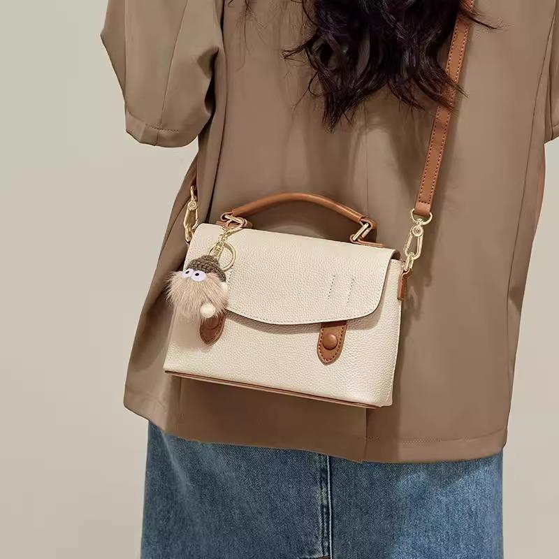 Spring and Summer Handbags: Fashionable and Versatile Shoulder Bags, Simple Crossbody Bags, Trendy Color-blocking Small Square Bags