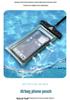 Transparent Waterproof PVC Phone Bag with Touchscreen and Floating Sand Design for Diving and Photo Taking