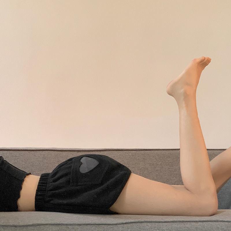 

Love Sports Shorts Женские летние свободные повседневные шорты с высокой талией и широкими штанинами average size чёрный