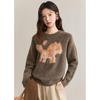MISHOW Women's Faux Mink Pony Knit Pullover Sweater