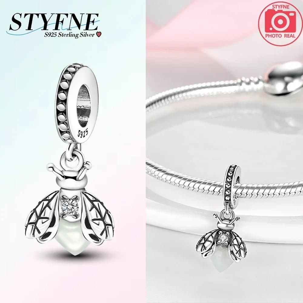 Cute Copper Gold Color Fireflies Luminous Charms Beads Fit Original Bracelets Diy Jewelry Gift Making