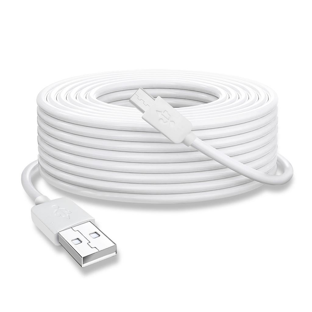Strong USB to Micro USB Charging Cord for CCTV Camera Power Supply Cable Sturdy and Easy to Use Only for Charging