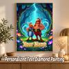 Asterix & Obelix Custom Name Text 5D Diamond Painting Kit DIY Full Drill Diamond Art Decoration