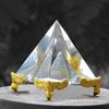 Vastu Feng Shui Crystal Glass Pyramid for Positive Energy, Vastu Correction, Spirits, Success Good Luck and Prosperity